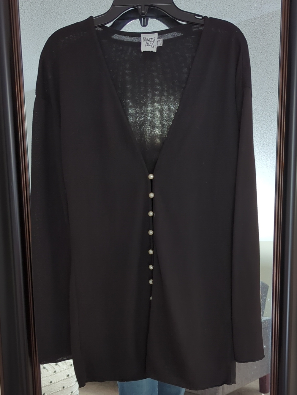 Princess Polly Black Knit Cardigan